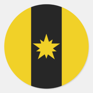 Canton of Chemin Noir Populace Badge Classic Round Sticker