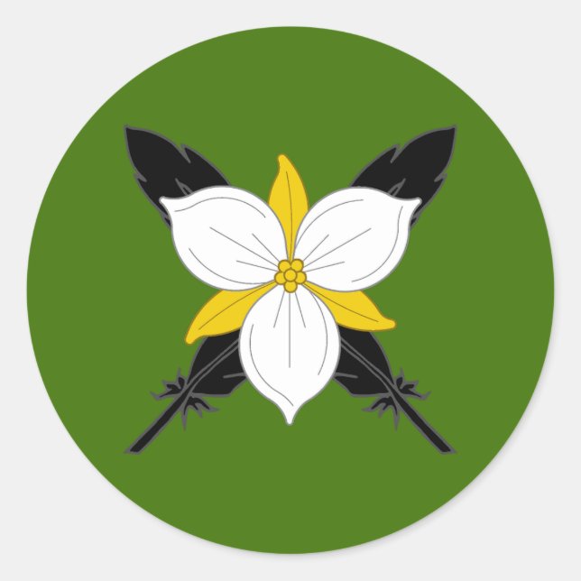 Canton of Crows Gate Populace Badge Classic Round Sticker (Front)