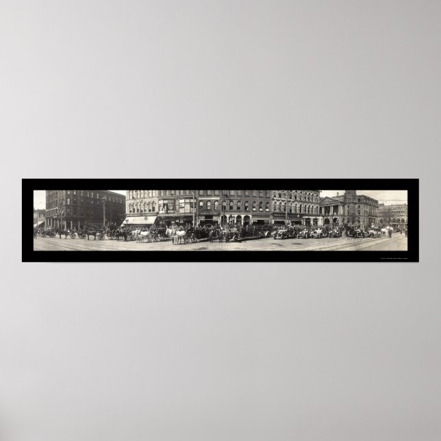 Canton OH Fire Dept Photo 1913 Poster (Front)