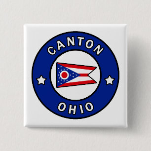 Canton Ohio 2 Inch Square Button