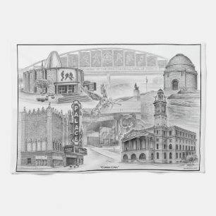Canton Ohio Historic Landmarks Kitchen Towel