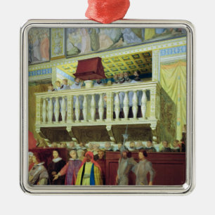 Cantoria in the Sistine Chapel Metal Ornament