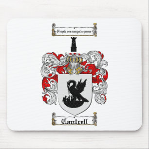 CANTRELL FAMILY CREST -  CANTRELL COAT OF ARMS MOUSE PAD