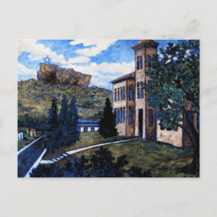 Cantril School House, Postcard Painting