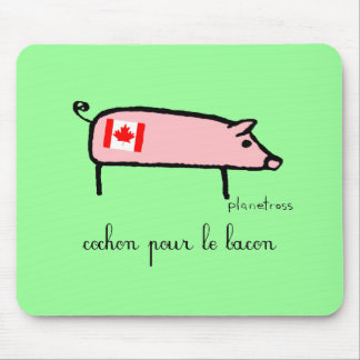 Canuck cochon mouse pad