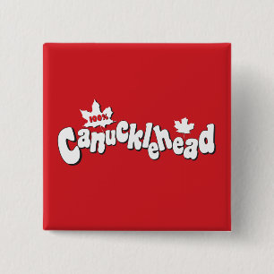 Canucklehead 2 Inch Square Button