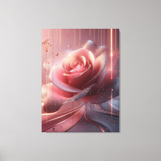 CANVA WALL PINK FLOWER ART CANVAS PRINT