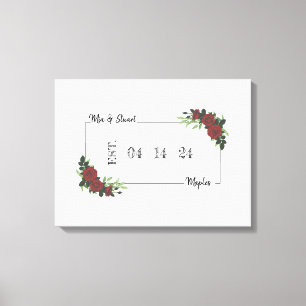 Canvas Alternative Wedding Guest Book CDM&S 