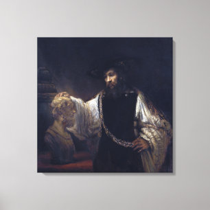 Canvas Aristotle with a Bust of Homer by Rembrandt Print