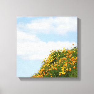 Canvas art Decorative Poppy Flowers Sky Clouds