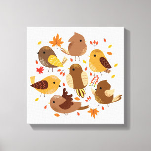 Canvas Art-Fall Birds