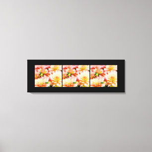 Canvas Art Fall Flowers