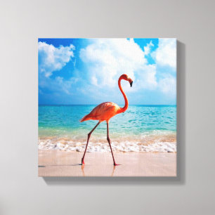 Canvas Art-Flamingo