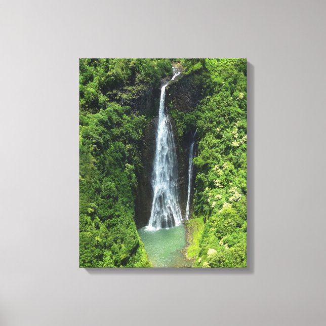 Canvas Art-Kauai Waterfall (Front)
