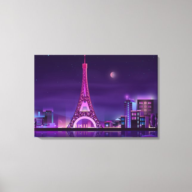 Canvas Art-Paris Night Print (Front)