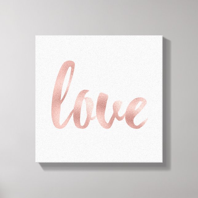 Canvas art- rose gold love (Front)