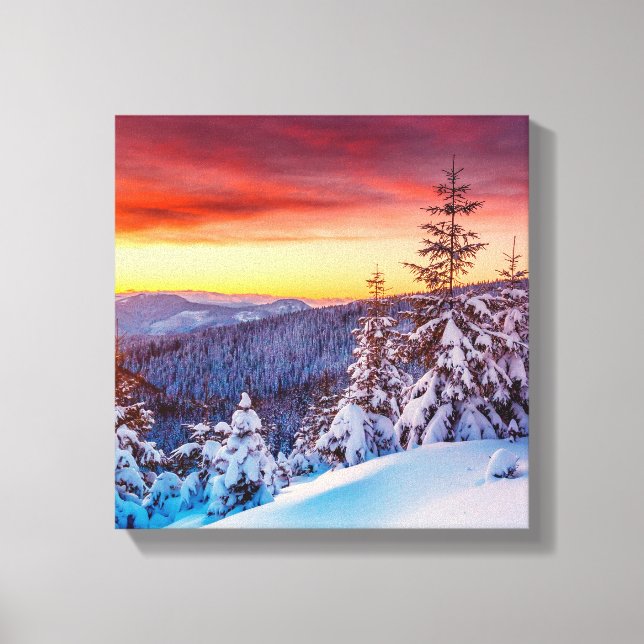 Canvas Art-Winter Scene Print (Front)