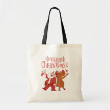 Canvas bag with Christmas print