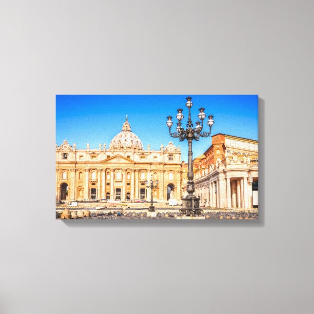 Canvas Basilica San Pietro Print (Front)