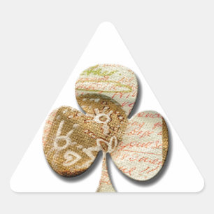 Canvas clover triangle sticker