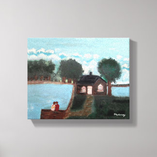 CANVAS: Couple at a Cabin_ Canvas Print