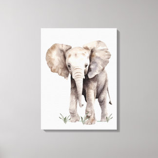 Canvas Elephant Artwork Print