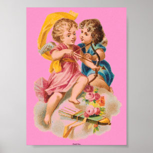 CANVAS IMPRIMER POSTER VICTORIAN ERA CUPID