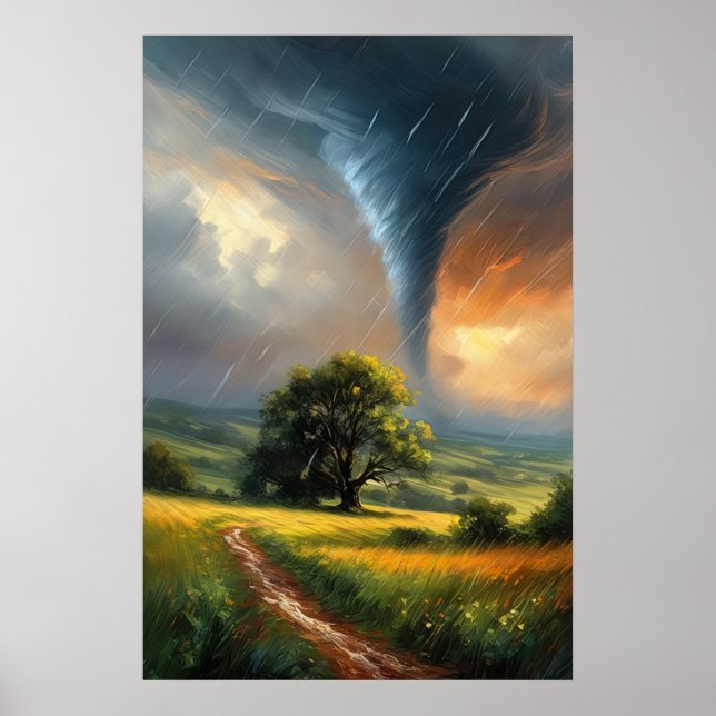 Canvas of Chaos, Majestic Tornado Poster (Front)