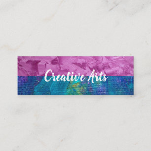 Canvas Paint Stroke  Artist   Colour Block Mini Business Card