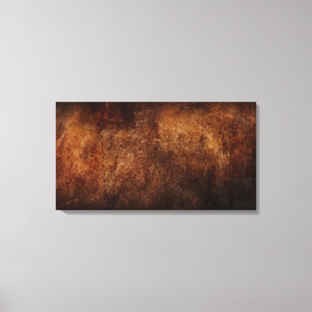 Canvas Print - Abstract Textured Rust Brown Beige (Front)