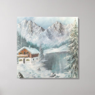 Canvas Print Ann Hayes Painting Bavarian Sno Dream
