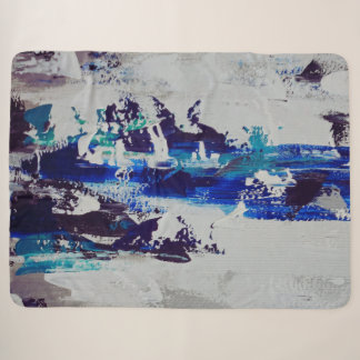 Canvas Print Breeze | Contemporary Abstract Art  Sherpa Blanket