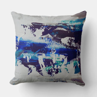 Canvas Print Breeze | Contemporary Abstract Art  Throw Pillow