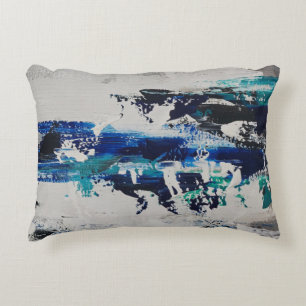 Canvas Print Brise Art abstrait contemporain Accent Pillow