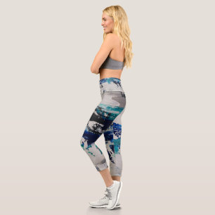 Canvas Print Brise   Art abstrait contemporain Capri Leggings