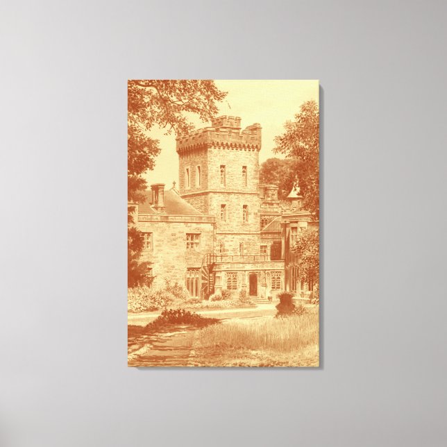 Canvas Print - 'Capernwray Hall' (Custard/Cinn.) (Front)