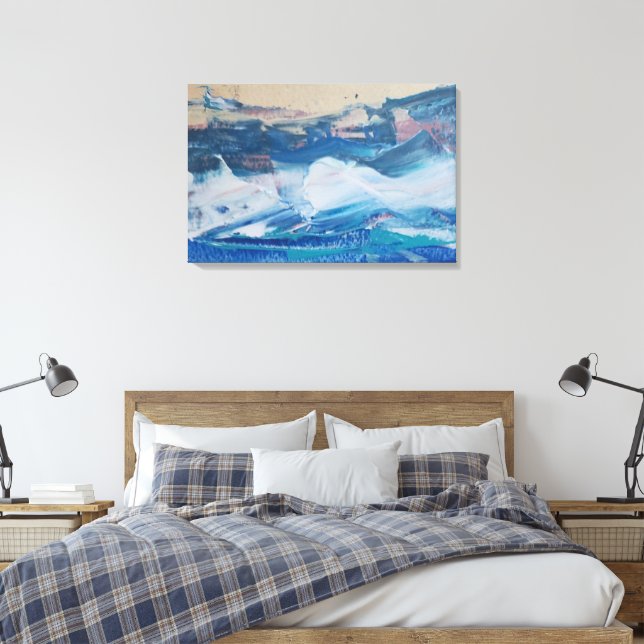 Canvas Print Coast Yellow Monticelli Art (Insitu(Bedroom))