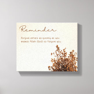 Canvas Print For Reminder.