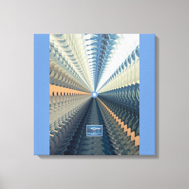 Canvas Print (Indigo-Silver L.) RFPMDesigns ©️2024 (Front)