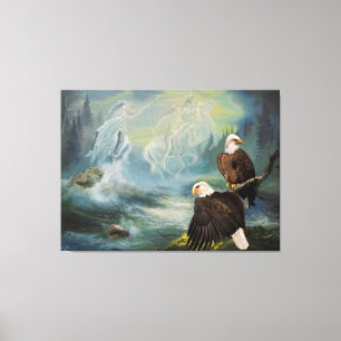 Canvas Print Native American Spirit Riders