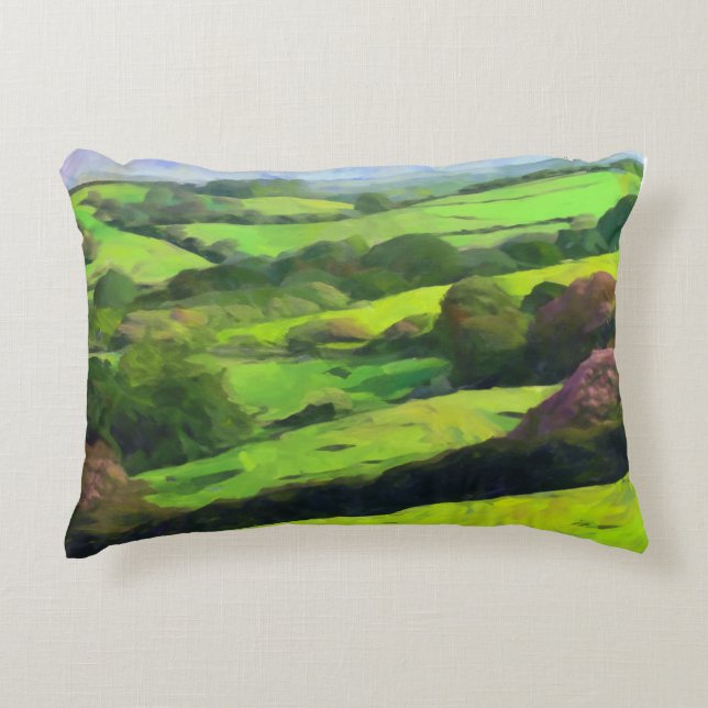 Canvas Print of Kent - The Garden of England Accent Pillow (Front)