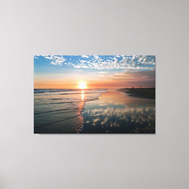 Canvas print - Sunset at Newport Beach, CA (Front)