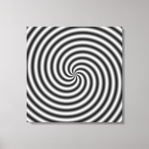 Canvas Print  The Swirl in Black and White