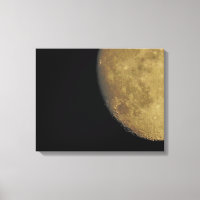 Canvas Print with close up Moon