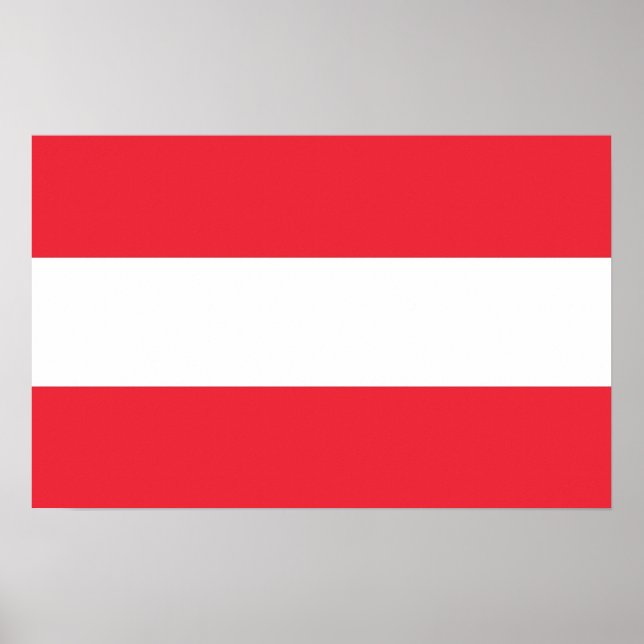 Canvas Print with Flag of Austria (Front)