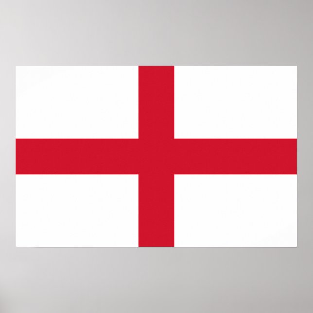 Canvas Print with Flag of England (Front)