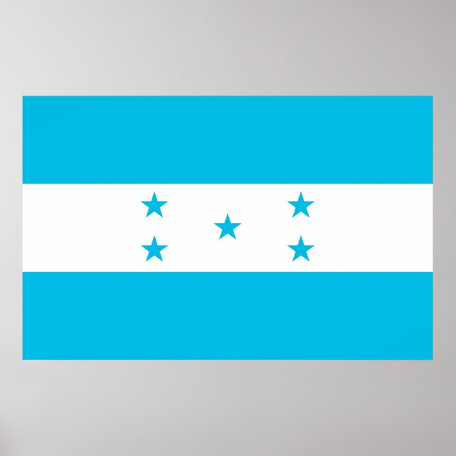 Canvas Print with Flag of Honduras (Front)