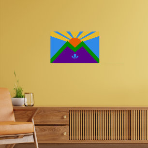 Canvas Print with Flag of Manitou Springs