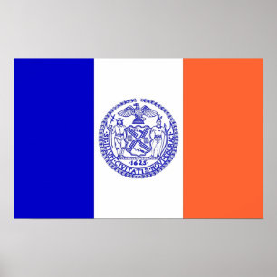 Canvas Print with Flag of New York, U.S.A.