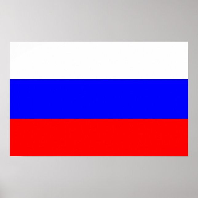 Canvas Print with Flag of Russia (Front)